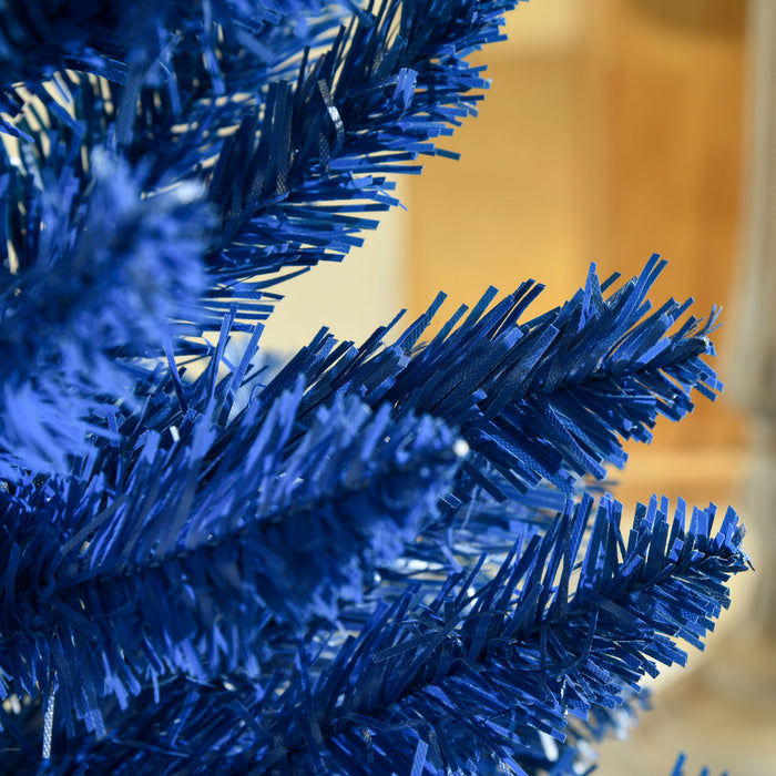 Homcom Pencil Artificial Christmas Tree, Pencil Xmas Tree, Deep Blue