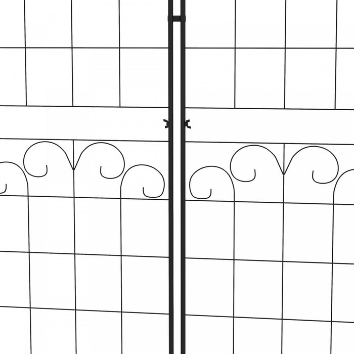 Outsunny 2 Pcs Garden Trellis For Climbing Plants, Outdoor Metal Trellis