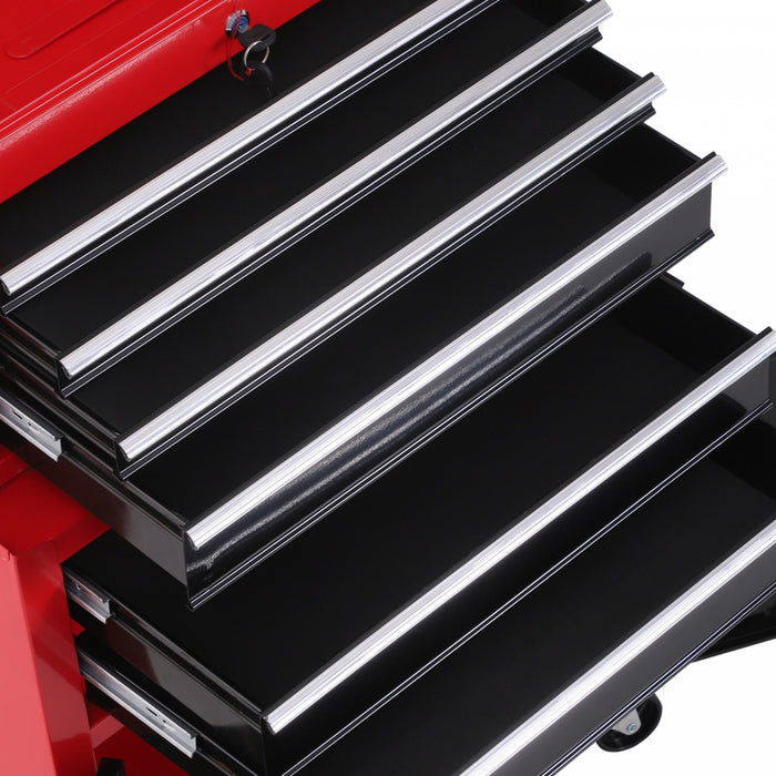 Homcom 6-drawer Detachable Tool Chest With Wheels