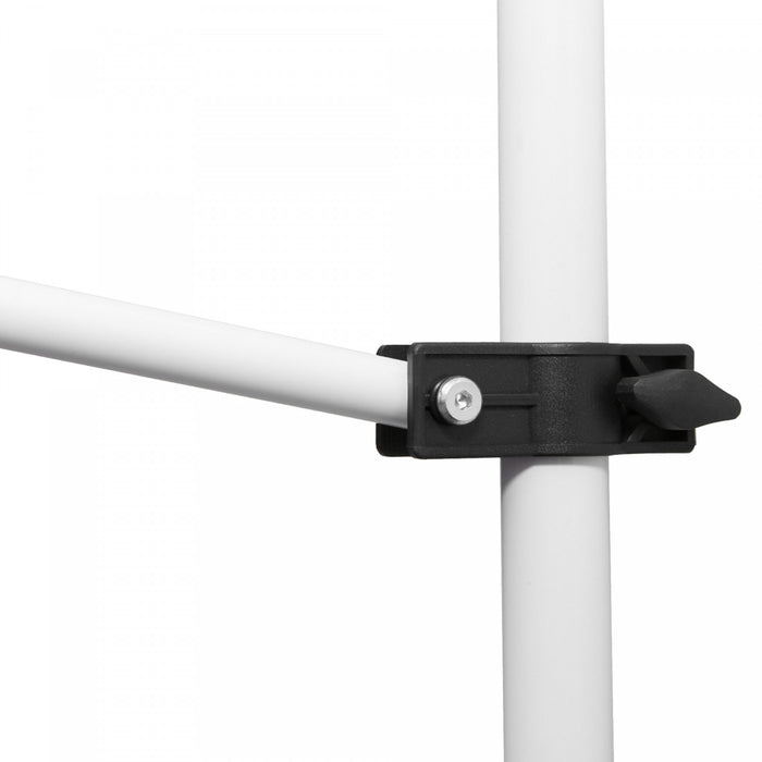 Outsunny 10x5ft Manual Retractable Awning, Patio Sun Shade Canopy Shelter With 5.6-9.2ft Support Pole, Water Resistant Uv Protector, For Window, Door, Porch, Deck, White