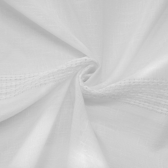Habitat Alicante White Sheer Dual Header Curtain Panel - 52 x 63