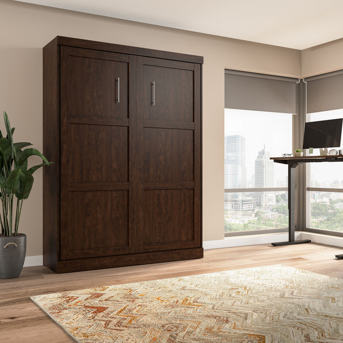 Bestar Pur Queen Murphy Bed - Chocolate