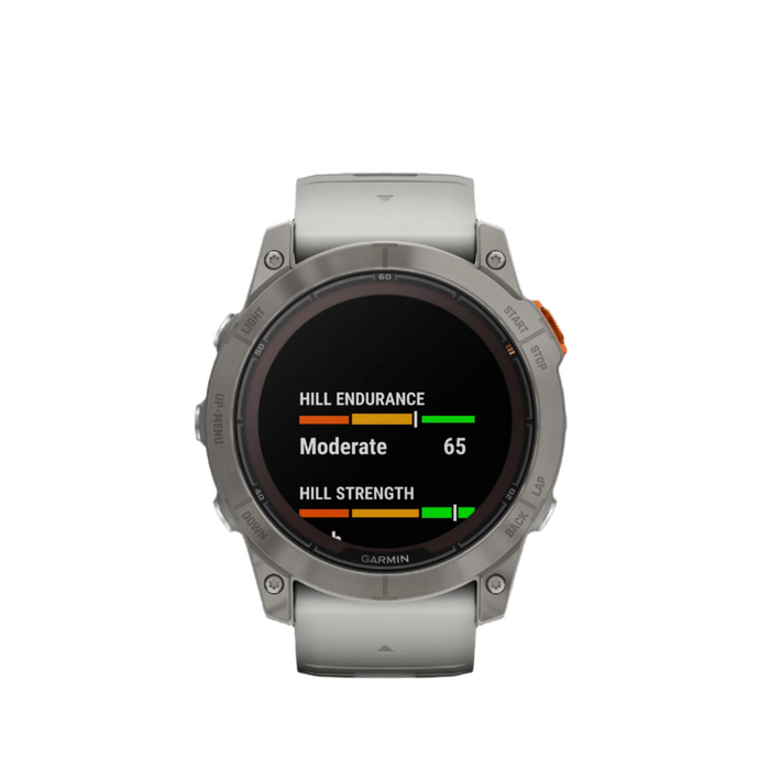 Garmin Fenix® 7x Pro Gps Smartwatch - Health Monitoring With Solar Charging, 51mm - Titanium/orange