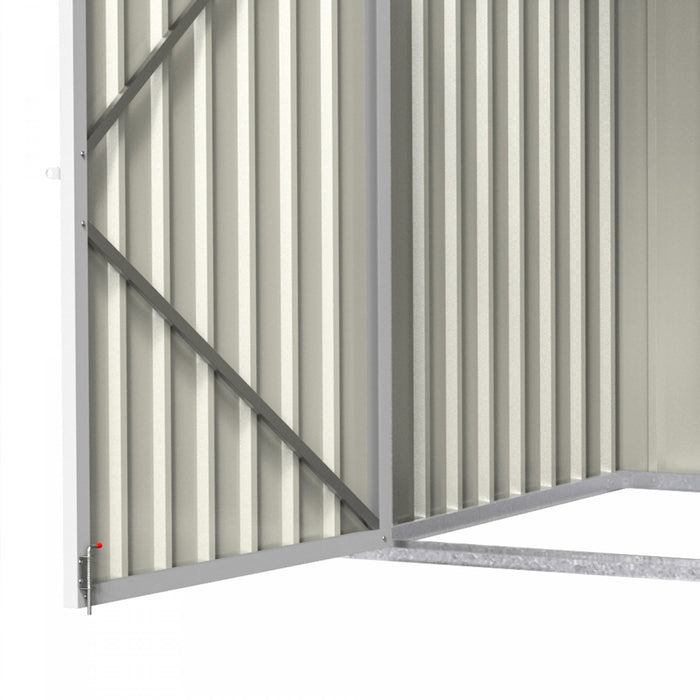 Outsunny 6x3 Ft Outdoor Storage Shed, Horizontal Garbage Can Organizer With Double Door And Lid Rubbish Cover, For 2 Trash Cans, Green