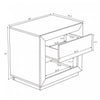 Soren Contemporary 26" Nightstand in Charcoal Gray (1-Drawer) | Table de nuit contemporaine Soren 26" en gris charbon (1 tiroir)