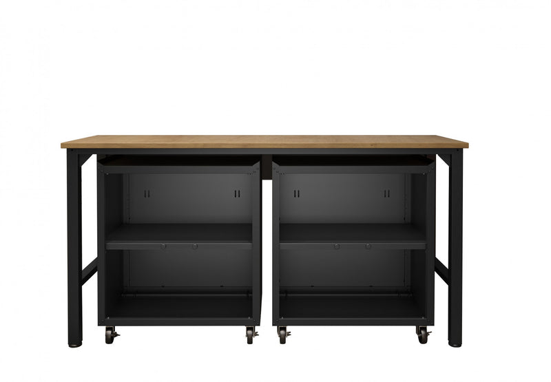 Fortress Modern 3-Piece Garage Set in Charcoal Gray Garage Storage