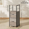 Vinsetto Filing Cabinet with Hanging Bars for Letter A4 Distressed Grey