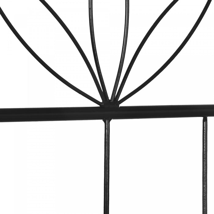 Outsunny Metal Garden Trellis Pack Of 2 For Climbing Plants, Black