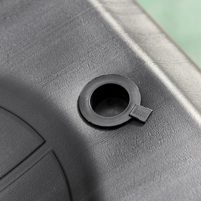 Soozier 5-7FT Basketball Stand and Hoop Backboard Adjustable w/ Wheels