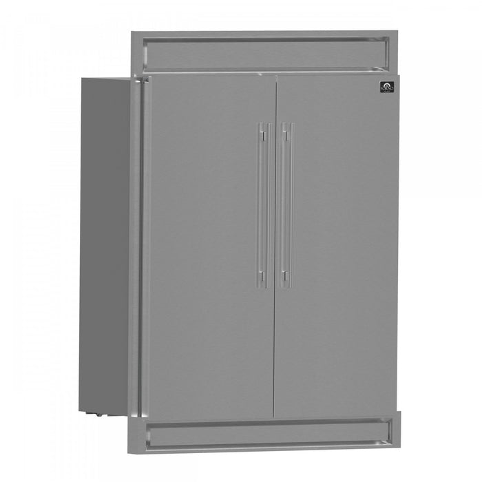 Forno Maderno 60 Inch Convertible Refrigerator, 27.2 cu.ft., with Decorative Grill - FFFFD1722-60S