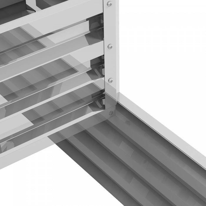 Outsunny 2 Tier Raised Garden Bed, 47\" X 40\" X 23'' Galvanized Steel Planter Box For Vegetables, Flowers And Herbs, Silver