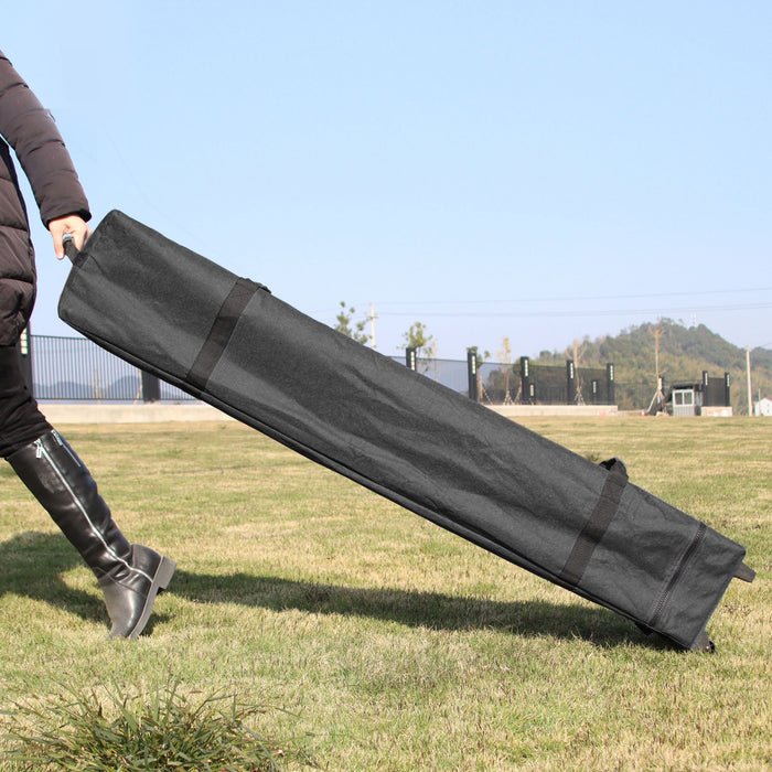 Outsunny 10' X 10' Pop Up Canopy Tent, Instant Sun Shelter, Tents For Parties, Height Adjustable, With Wheeled Carry Bag And 4 Sand Bags, For Outdoor, Garden, Patio, Royal Blue