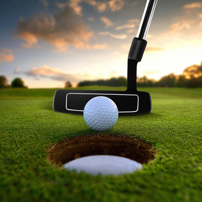 Ultimate 35\" Golf Putter Mallet Style Putter With Alignment Aid Rubber Grip & Head Cover