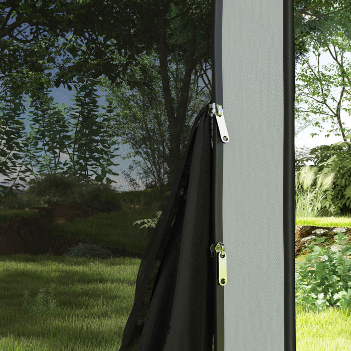 Outsunny Pop Up Screen Tent, Upf50+ Portable Camping Gazebo With Carry Bag