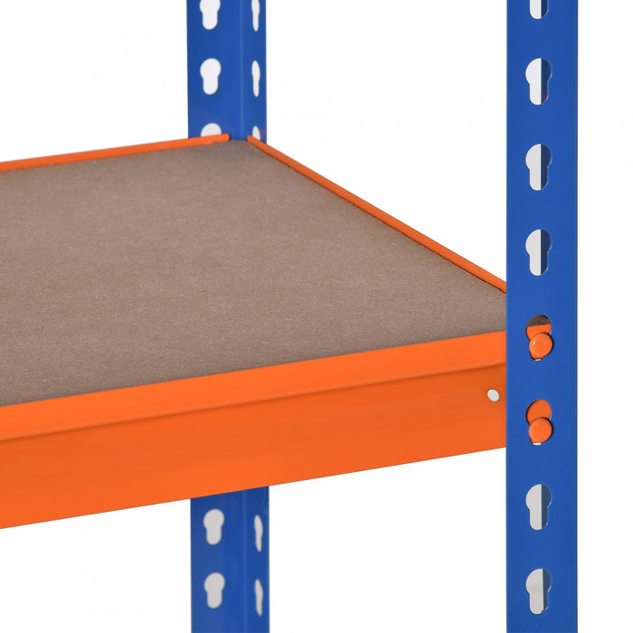 Homcom 5-tier Storage Shelf Rack With Adjustable Shelves
