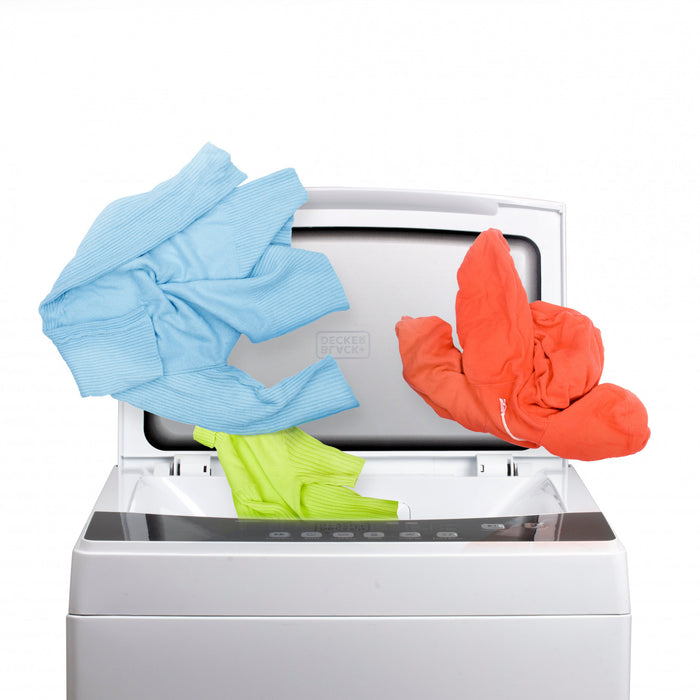 BCDPW Series BLACK+DECKER 1.7 Cu. Ft. Portable Washer, 11 lb. Capacity, BPWM16W