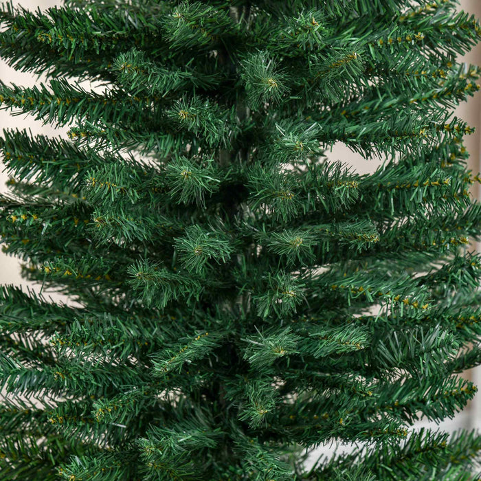 Homcom 7ft Pencil Artificial Christmas Tree With 499 Branches