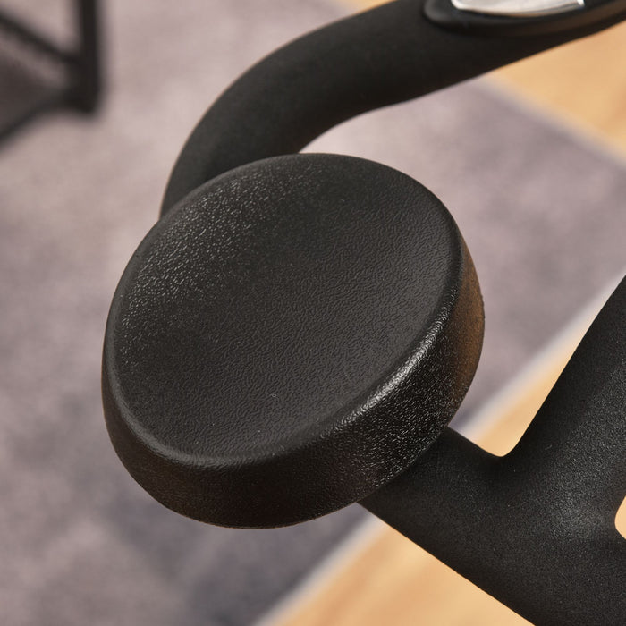 Soozier Indoor Exercise Bike, Stationary Bike, Upright Cycling Sport Cardio Machine For Home Gym With 29lbs Flywheel, Adjustable Resistance, Lcd Monitor, Bottle Holder