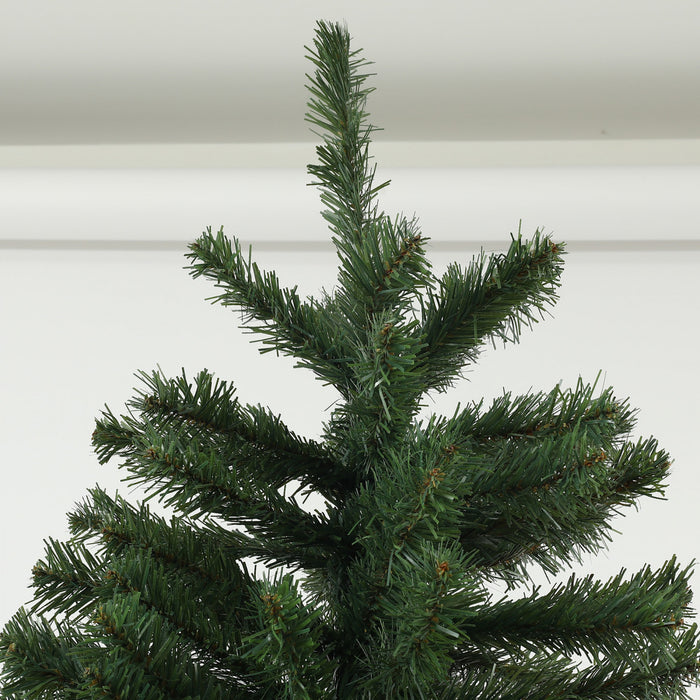 Homcom 9ft Artificial Christmas Tree With Auto Open, Steel Base, Green