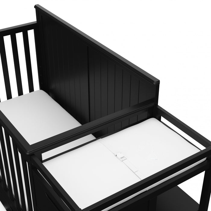 Graco Hadley 5-in-1 Convertible Crib and Changer with Drawer - Black