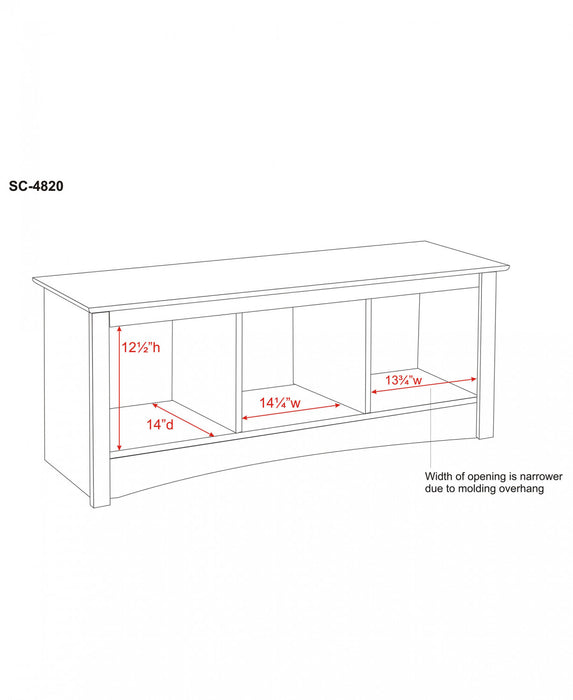 Cubbie Bench - White