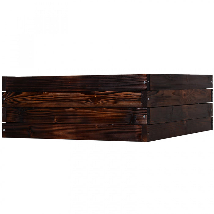 Outsunny Raised Garden Bed Elevated Wooden Planter Box For Backyard, Patio To Grow Vegetables, Herbs, And Flowers