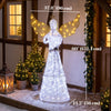 Outsunny 5ft Lighted Christmas Praying Angel Decoration with 180 LED Lights