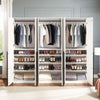Lee Modern 32" Wardrobe Closet in White - Set of 3 Armoire | Armoire moderne Lee 32" en blanc - Ensemble de 3