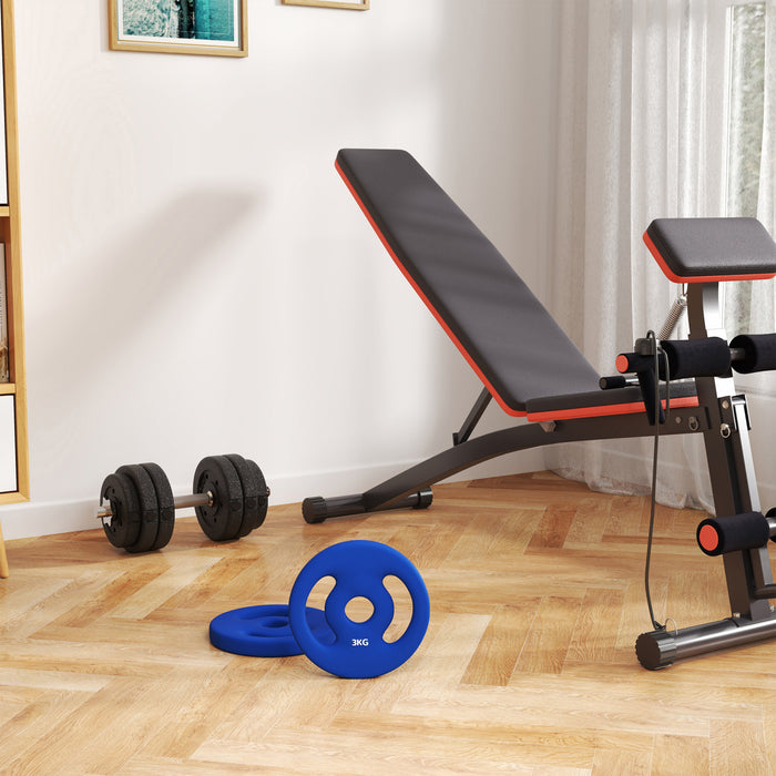 Soozier Standard Weights Plates With Easy-grip Handles, 2 X 6.6lbs