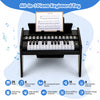 Costway 25 Keys Digital Piano with Music Stand,Teaching Mode,Lighted Keys, Adjustable Speed Black
