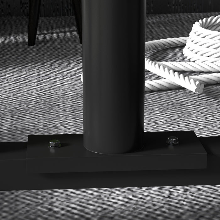 Soozier Olympic Weight Plate Rack With 4 Wheels, For 2\" Plates And Bars