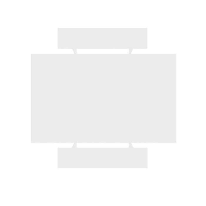 Coney Mid-Century Modern 3-Piece Dining Set in White