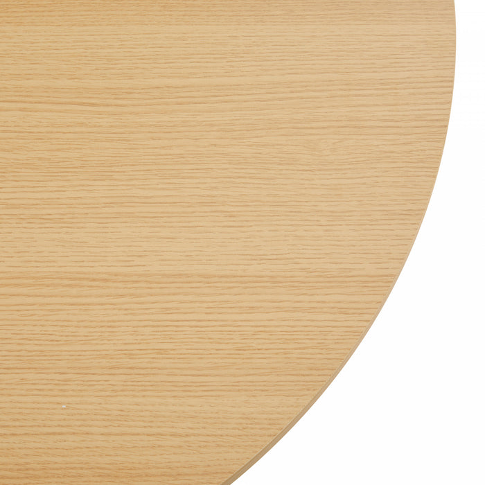 Layla Scandinavian Modern Coffee Table in Light Oak Armoire