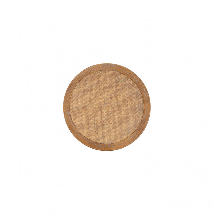 Rae Backless Rattan Counter-Height Stool - Natural