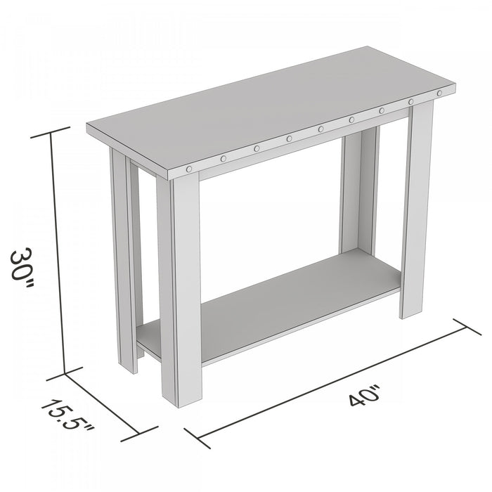 39” Console Table With 1 Shelf