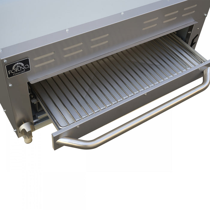 FORNO Commerciale Gas Salamander, 35 000 BTU, Infrared Broiler, Adjustable Rack, LP convertible - FCMGS0114-36