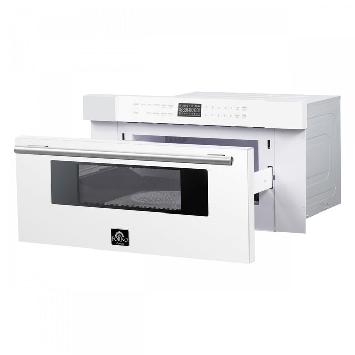 Forno Capoliveri Espresso 30-Inch Microwave Drawer, White, 1.2 cu.ft - FMWDR3000-30WHT