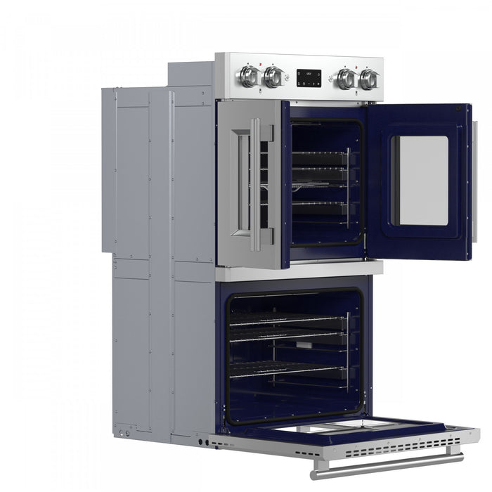 Forno Gallico 30 in. French Door Electric 7.36 cu.ft. Double Wall Oven - FBOEL1388-30