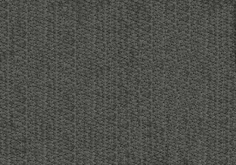 Upholstered Chaise Lounge Sofa Lounger, 85\" Wide, Grey Fabric, Black Metal Legs Sofa