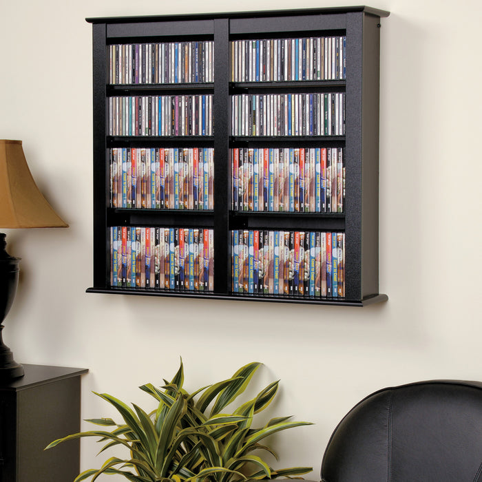 Double Wall Mounted Storage - Black