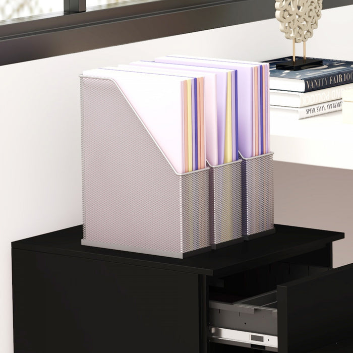 Vinsetto 3-drawer Vertical Filing Cabinet For Letter A4 Legal Size