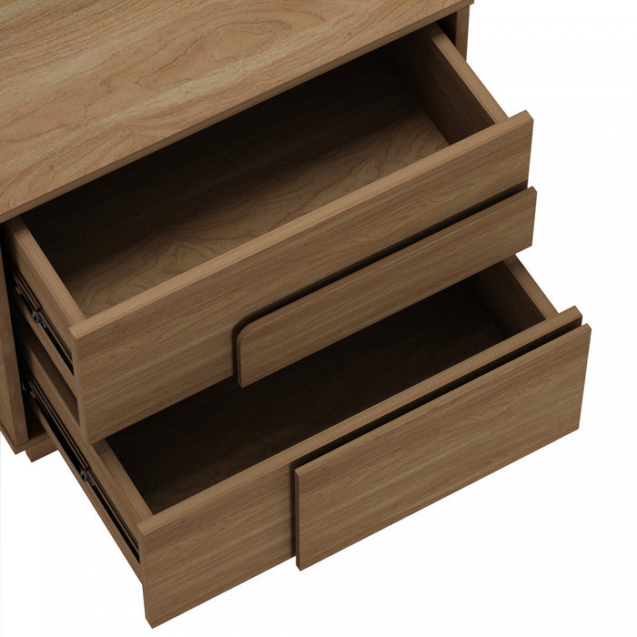 Horizon Modern 22\" Nightstand in Maple (2-Drawer) - Set of 2