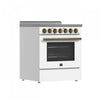 Forno Paolo 30" White Electric Range, 4.38 CU.FT. - FFSEL6011-30WHT | Cuisiniere electrique blanche Paolo 30 po, 4,38 pi³ - FFSEL6011-30WHT