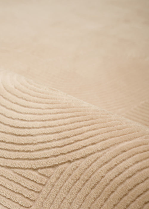 Elion Contemporary Beige Washable Rug 5'0\" x 7'6\" Indoor Area Rug