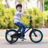 Costway 16" Kids Bike With Adjustable Saddle Handlebar Removable Training Wheels Handbrake Black