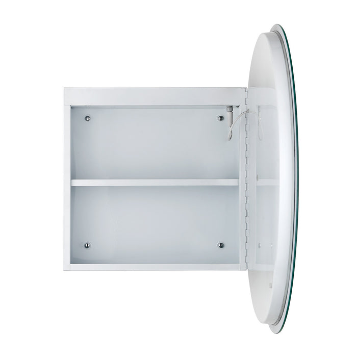 Julee LED Medicine Mirror Cabinet - Silver