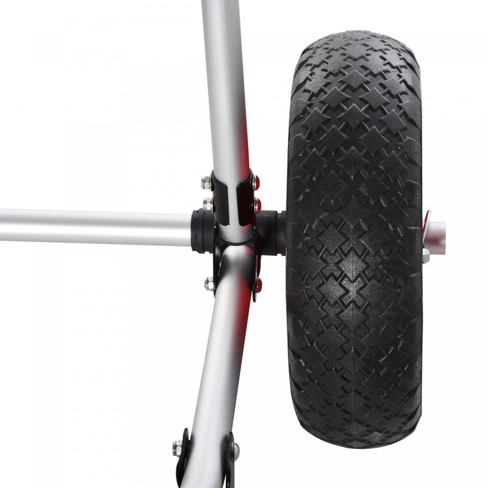 Soozier 198lbs Kayak Cart, Foldable Kayak Carrier Transport Trailer, Silver