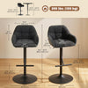 HOMCOM Bar Stools Set of 2, Adjustable Swivel Counter Height Barstools