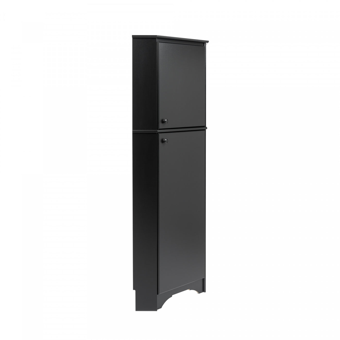 Elite Tall 2Door Corner Storage Black The Brick