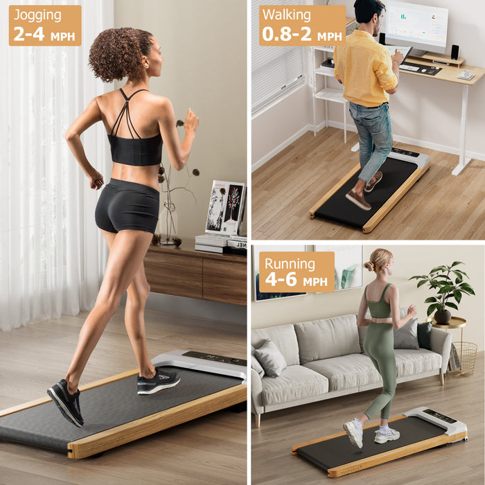 Goplus Walking Pad Under Desk Treadmill With Remote Control For Home/office Led Display